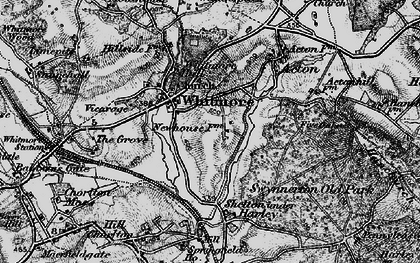 Old map of Whitmore in 1897