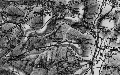 Old map of Whitney Bottom in 1898