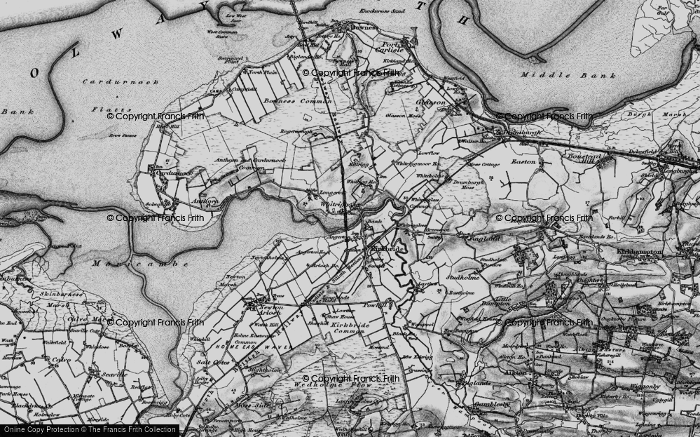 Old Map of Whitrigg, 1897 in 1897