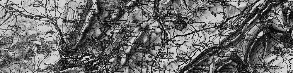 Old map of Whittingslow in 1899