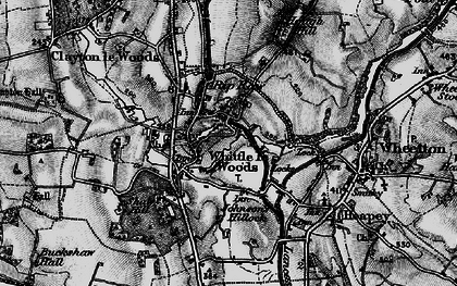 Old map of Whittle-le-Woods in 1896
