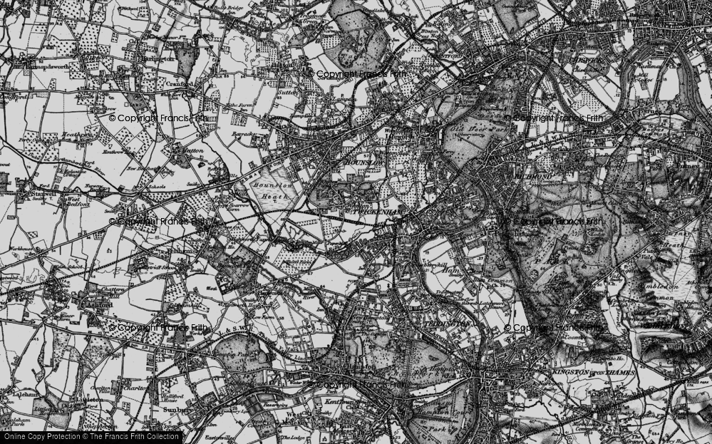 Old Map of Whitton, 1896 in 1896