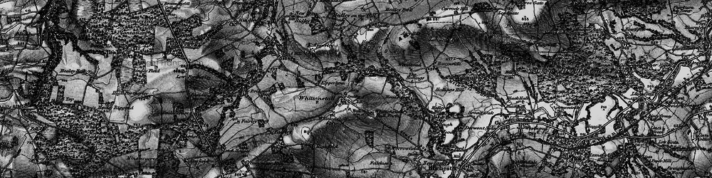 Old map of Woodhead in 1898