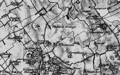 Old map of Whitwell in 1897