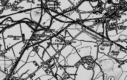 Old map of Whitwood in 1896