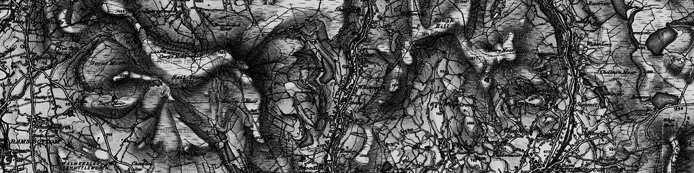 Old map of Brown Wardle Hill in 1896