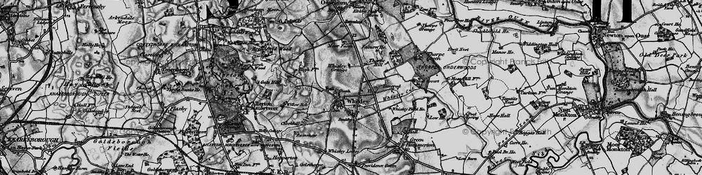 Old map of Whixley in 1898
