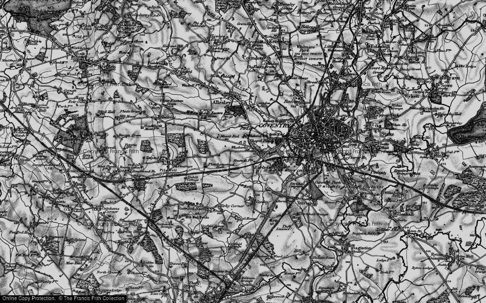 Old Map of Whoberley, 1899 in 1899