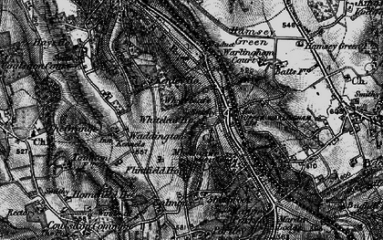 Old map of Whyteleafe in 1895