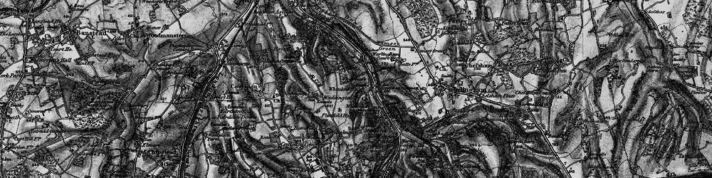 Old map of Whyteleafe South Sta in 1895