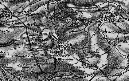 Old map of Clemenstone in 1897