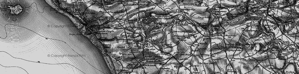 Old map of Clemenstone in 1897