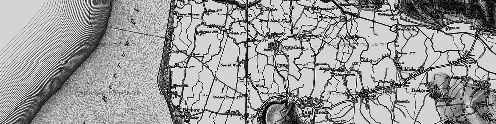 Old map of Wick in 1898