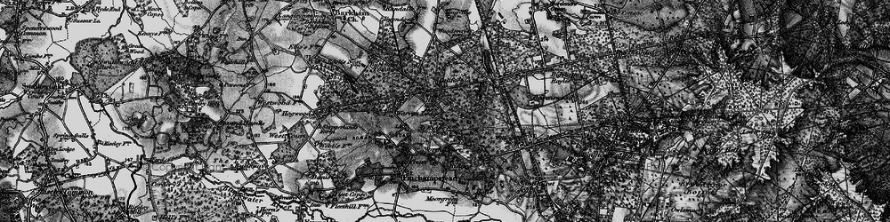 Old map of Wick Hill in 1895