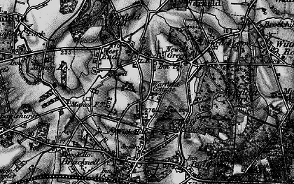 Old map of Wick Hill in 1895