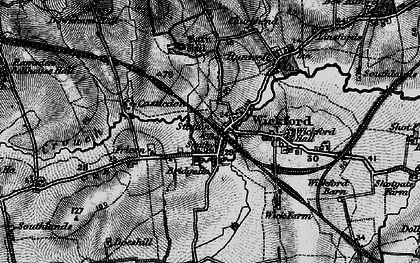 Old map of Wickford in 1896