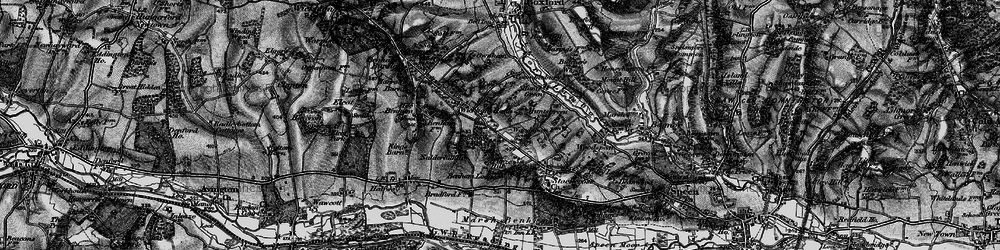 Old map of Wickham Heath in 1895