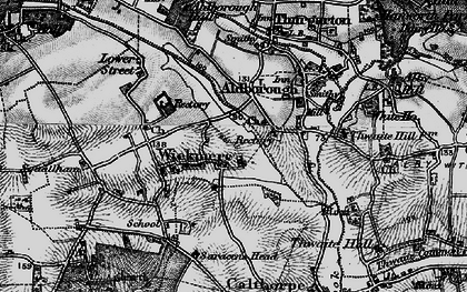 Old map of Wickmere in 1898