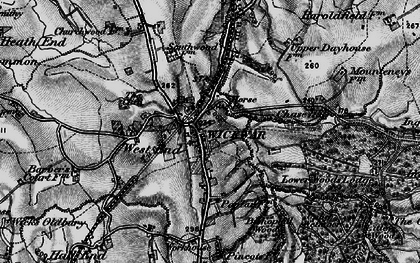 Old map of Wickwar in 1897