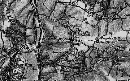 Old map of Widdington in 1895