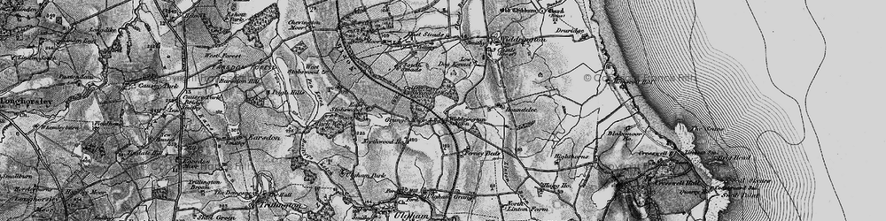 Old map of Widdrington Station in 1897