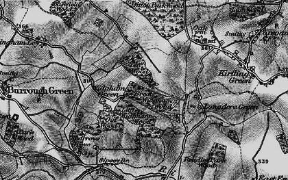 Old map of Bradley Park Wood in 1898