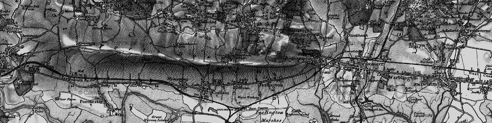 Old map of Widley in 1895