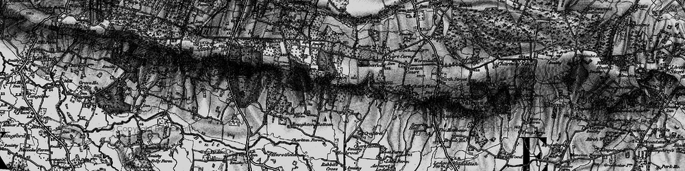 Old map of Wierton in 1895
