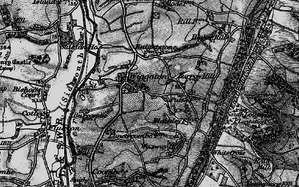 Old map of Wiggaton in 1897