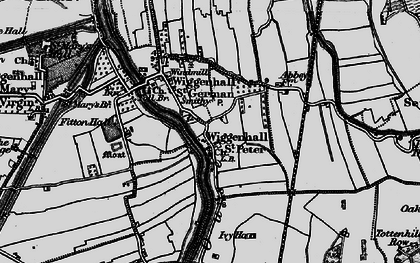 Old map of Wiggenhall St Peter in 1893