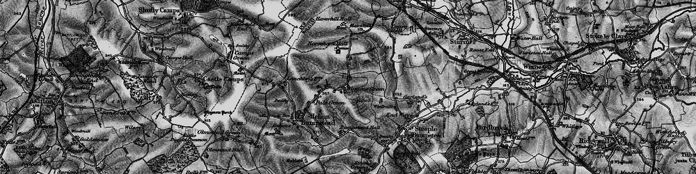 Old map of Wiggens Green in 1895