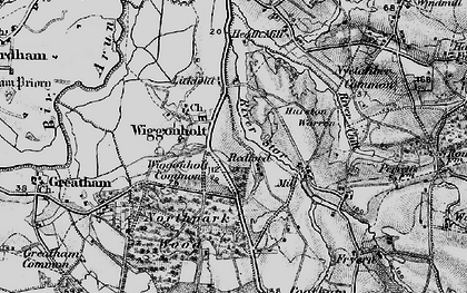 Old map of Wiggonholt in 1895