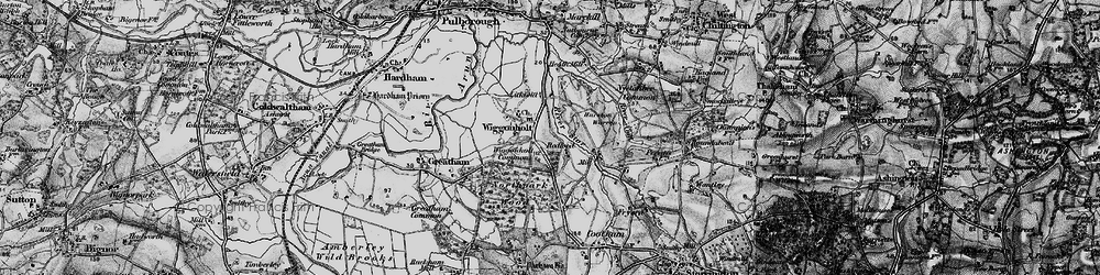Old map of Wiggonholt in 1895