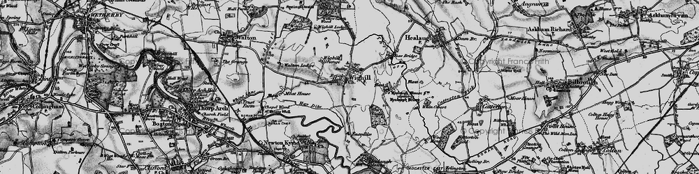 Old map of Wighill Grange in 1898