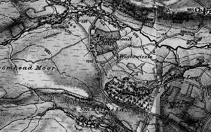 Old map of Ewden in 1896