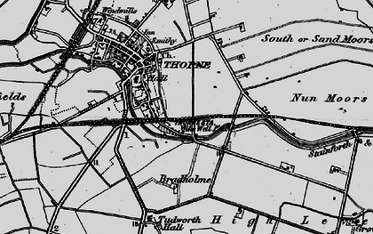 Old map of Wike Well End in 1895