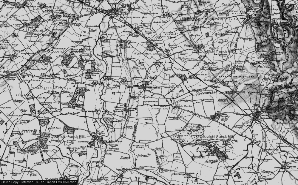 Old Map of Wilberfoss, 1898 in 1898