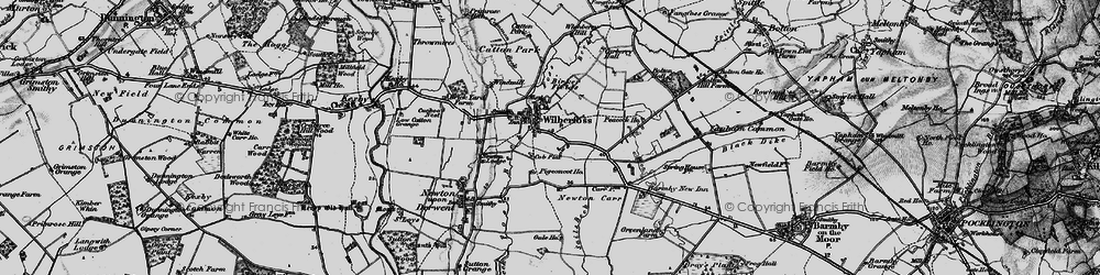 Old map of Wilberfoss in 1898