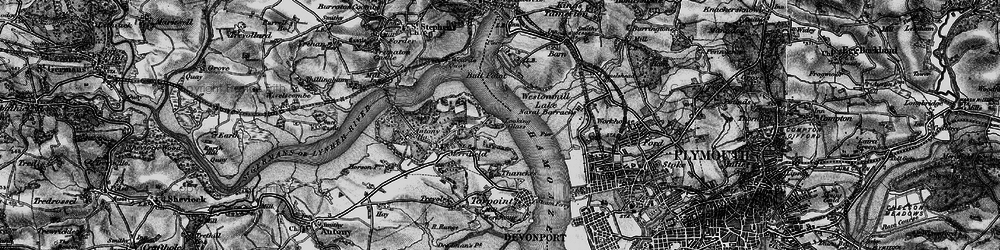 Old map of Wilcove in 1896