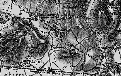 Old map of Wilcrick in 1897