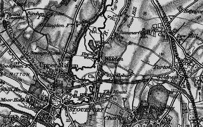 Old map of Wilden in 1898