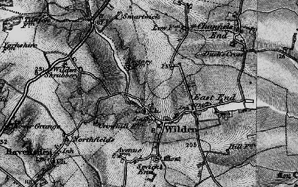 Old map of Wilden in 1898