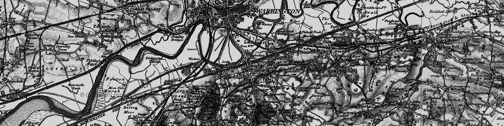 Old map of Wilderspool in 1896
