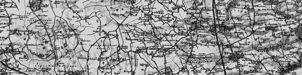 Old map of Willacy Lane End in 1896