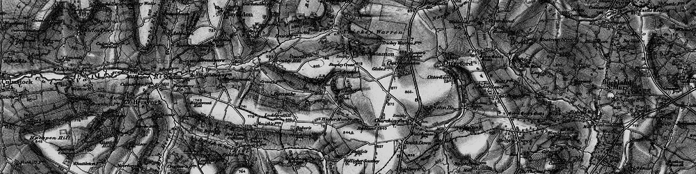 Old map of Willand in 1898