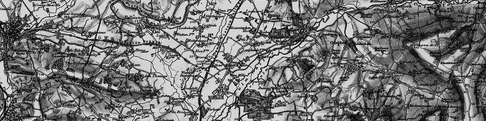 Old map of Willand Moor in 1898