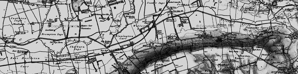 Old map of Willerby in 1898