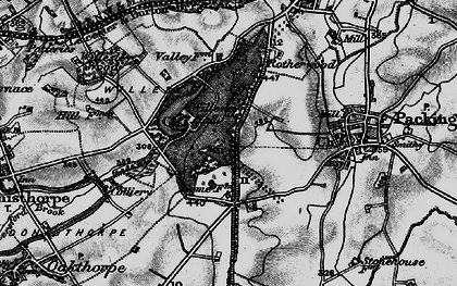 Old map of Willesley in 1895