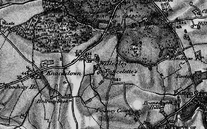 Old map of Willesley in 1897