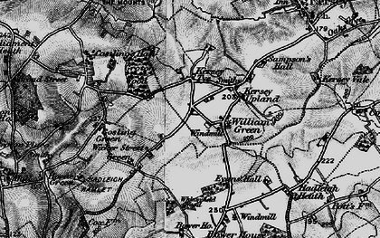 Old map of William's Green in 1896